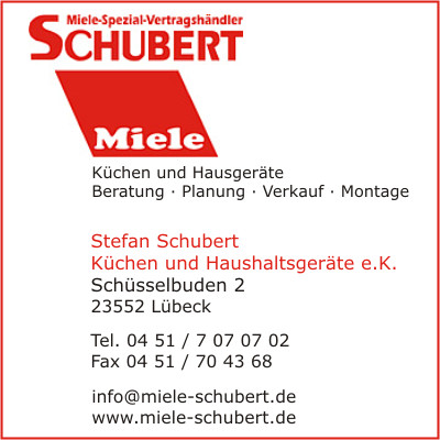 Miele-Spezial-Vertragshndler Stefan Schubert Kchen u. Haushaltsgerte e.K.